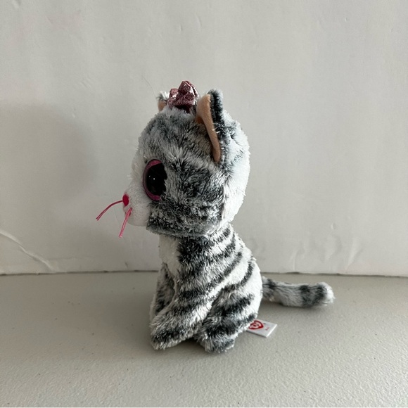 Beanie Boo Kiki Grey Cat Soft Plush 6inch - Picture 3 of 9